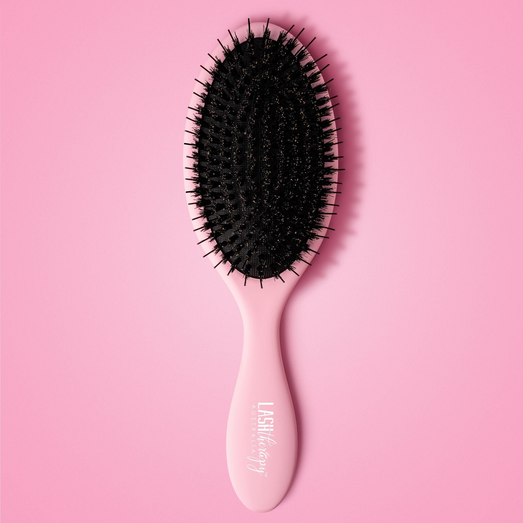 Lash Therapy Australia pink detangling hair brush for smooth, healthy hair